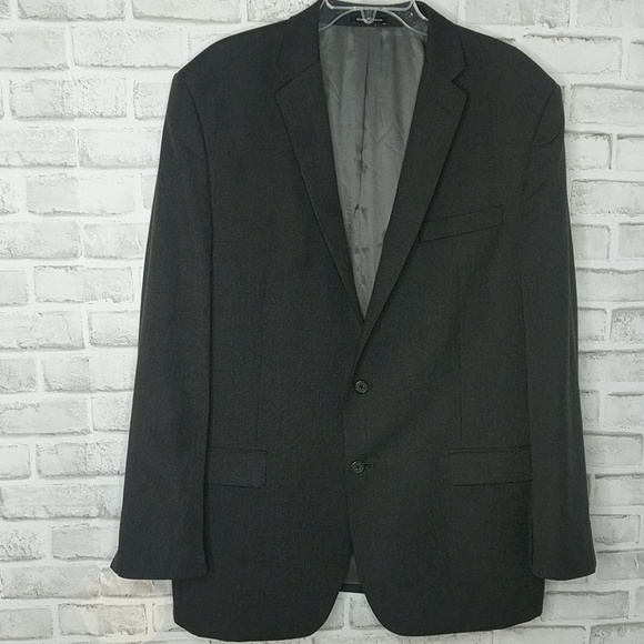 Egara Slim Fit Suit Jacket Dark Grey 46 Long - Picture 1 of 8